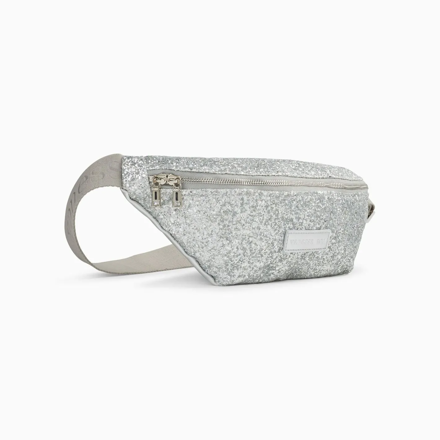Vanessa Wu Sac Banane Lydie Argent A Paillettes Clearance