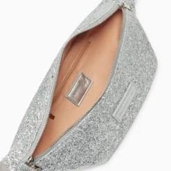 Vanessa Wu Sac Banane Lydie Argent A Paillettes Clearance