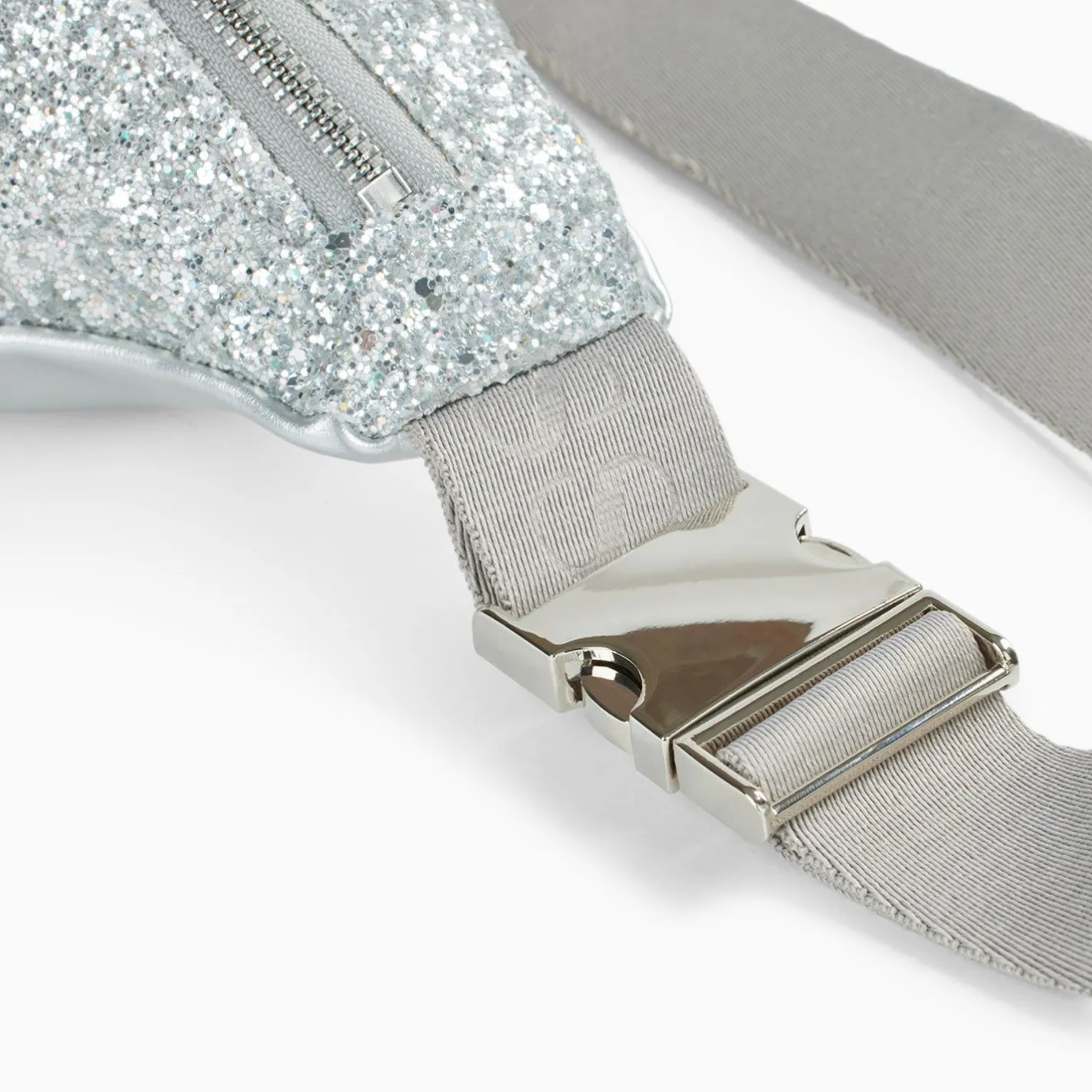 Vanessa Wu Sac Banane Lydie Argent A Paillettes Clearance