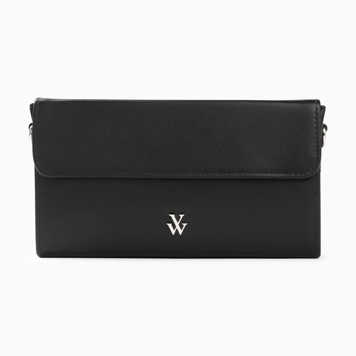 Vanessa Wu Sac Bandouliere Sydney Noir A Rabat Et Strass Best