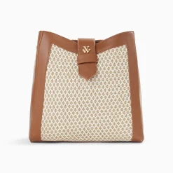 Vanessa Wu Sac Bourse Carmen Camel Discount