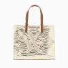Vanessa Wu Sac Cabas Monogramme Emilia Zebre Or Outlet