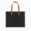 Vanessa Wu Sac Cabas Monogramme Emilia Noir Best