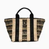 Vanessa Wu Sac Cabas Trapeze Maya Noir A Franges Online