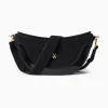 Vanessa Wu Sac Demi-Lune Rym Noir Bi-Matiere Online