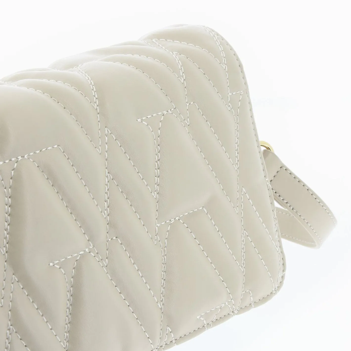 Vanessa Wu Sac Matelasse Noelie Monogrammes Beige Online