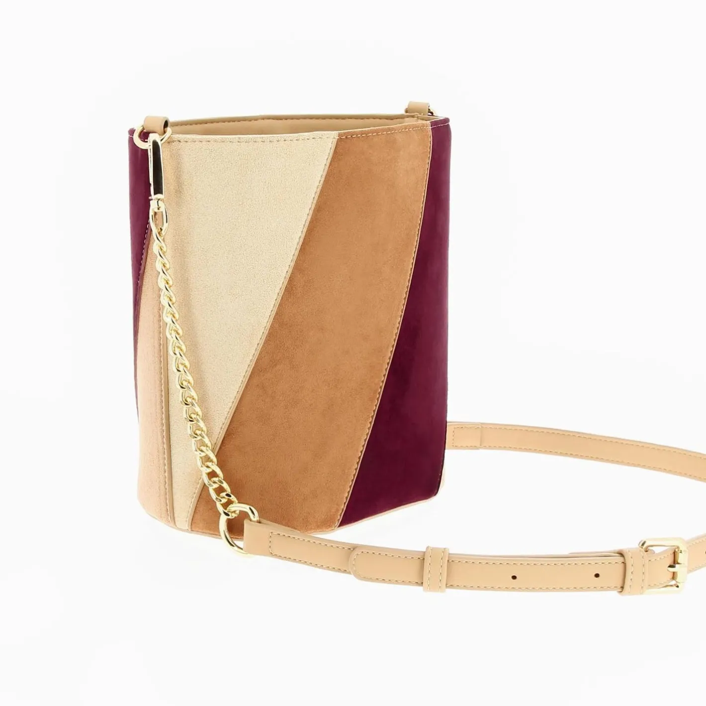 Vanessa Wu Sac Seau Martica Multicolore En Suedine