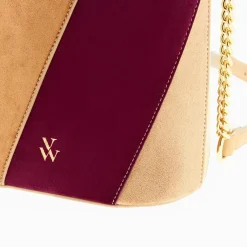 Vanessa Wu Sac Seau Martica Multicolore En Suedine