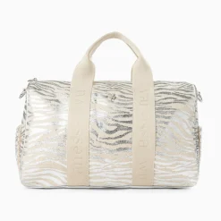 Vanessa Wu Sac Week-End Bianca Argent Zebre Discount