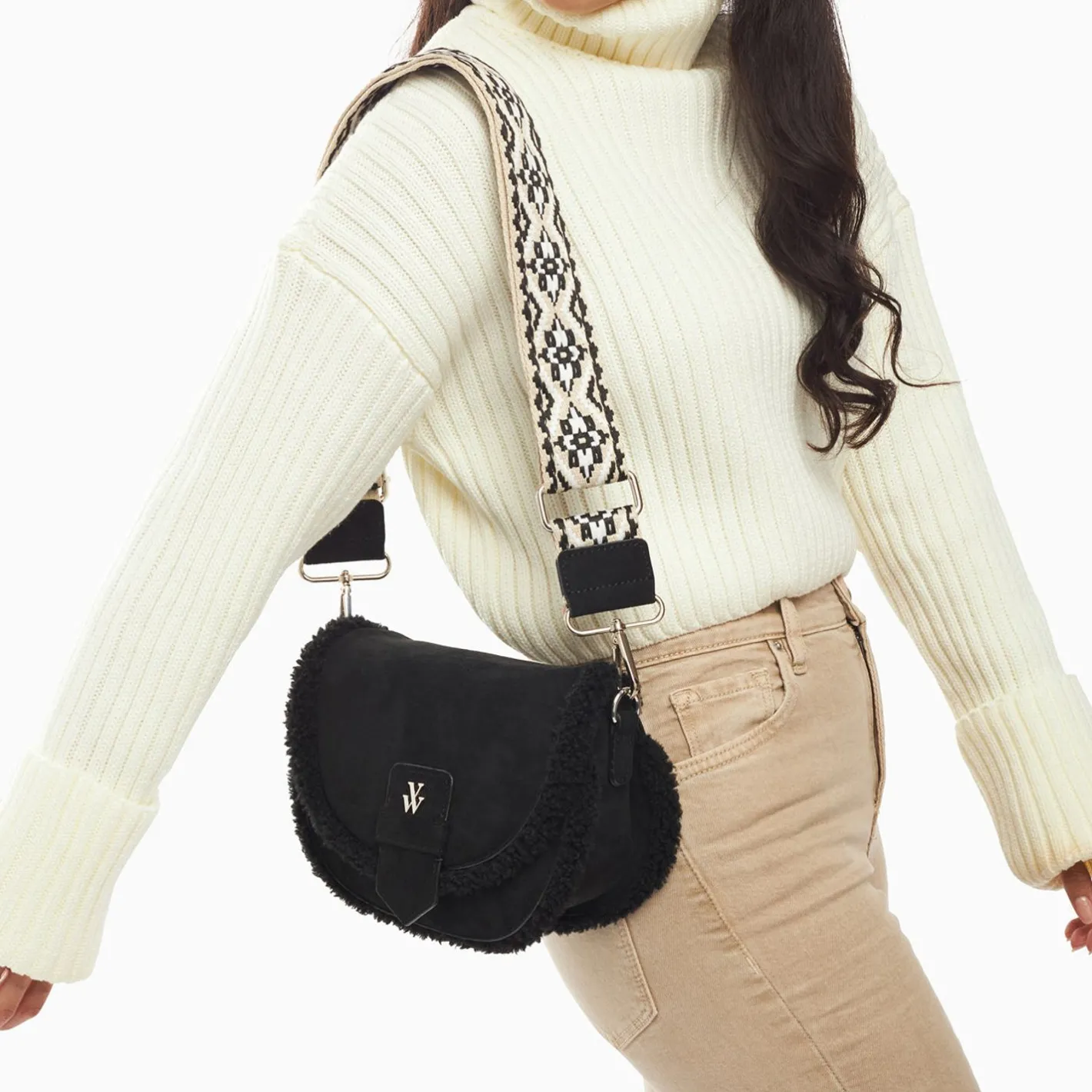 Vanessa Wu Sacoche Bandouliere Liliana Noire A Rabat Outlet