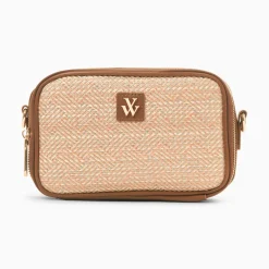 Vanessa Wu Sacoche Eryn Marron A Mini Pochette