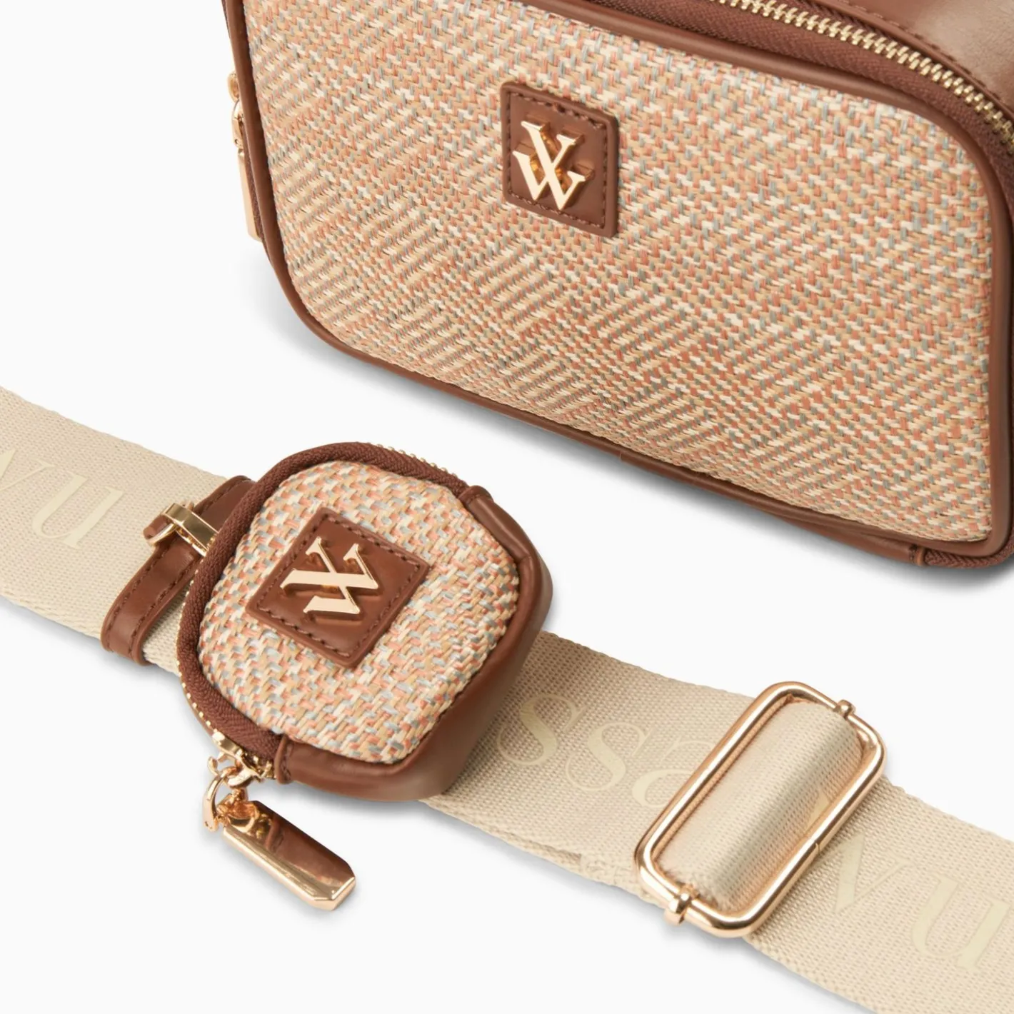 Vanessa Wu Sacoche Eryn Marron A Mini Pochette