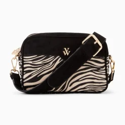 Vanessa Wu Sacoche Manelle Noir Et Zebre New