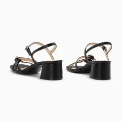 Vanessa Wu Sandales A Talon Alexandra Multibrides Noires Outlet