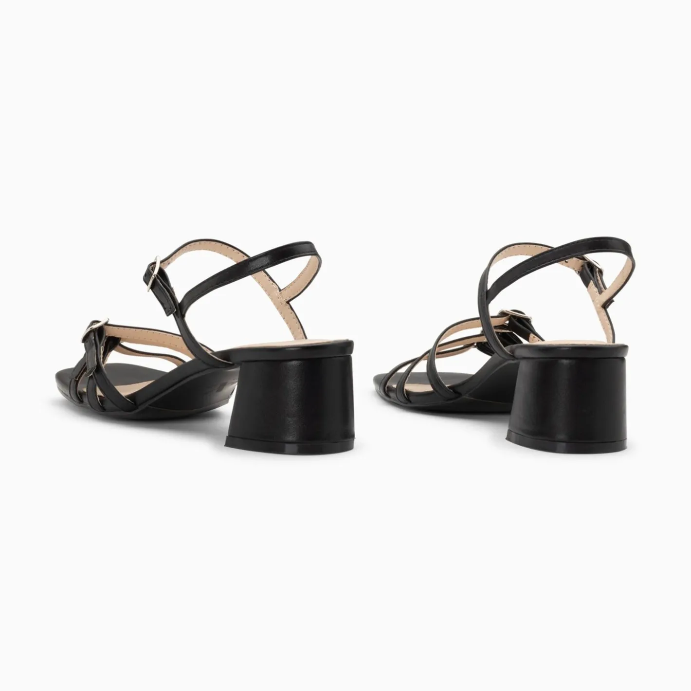 Vanessa Wu Sandales A Talon Alexandra Multibrides Noires Outlet