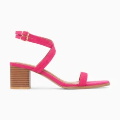 Vanessa Wu Sandales A Talon Bella Fuchsia A Doubles Brides Hot