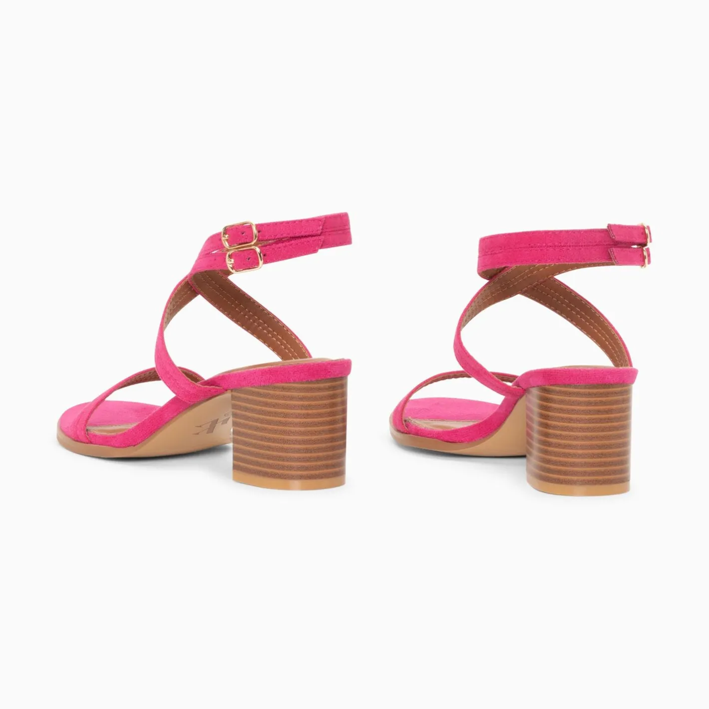 Vanessa Wu Sandales A Talon Bella Fuchsia A Doubles Brides Hot