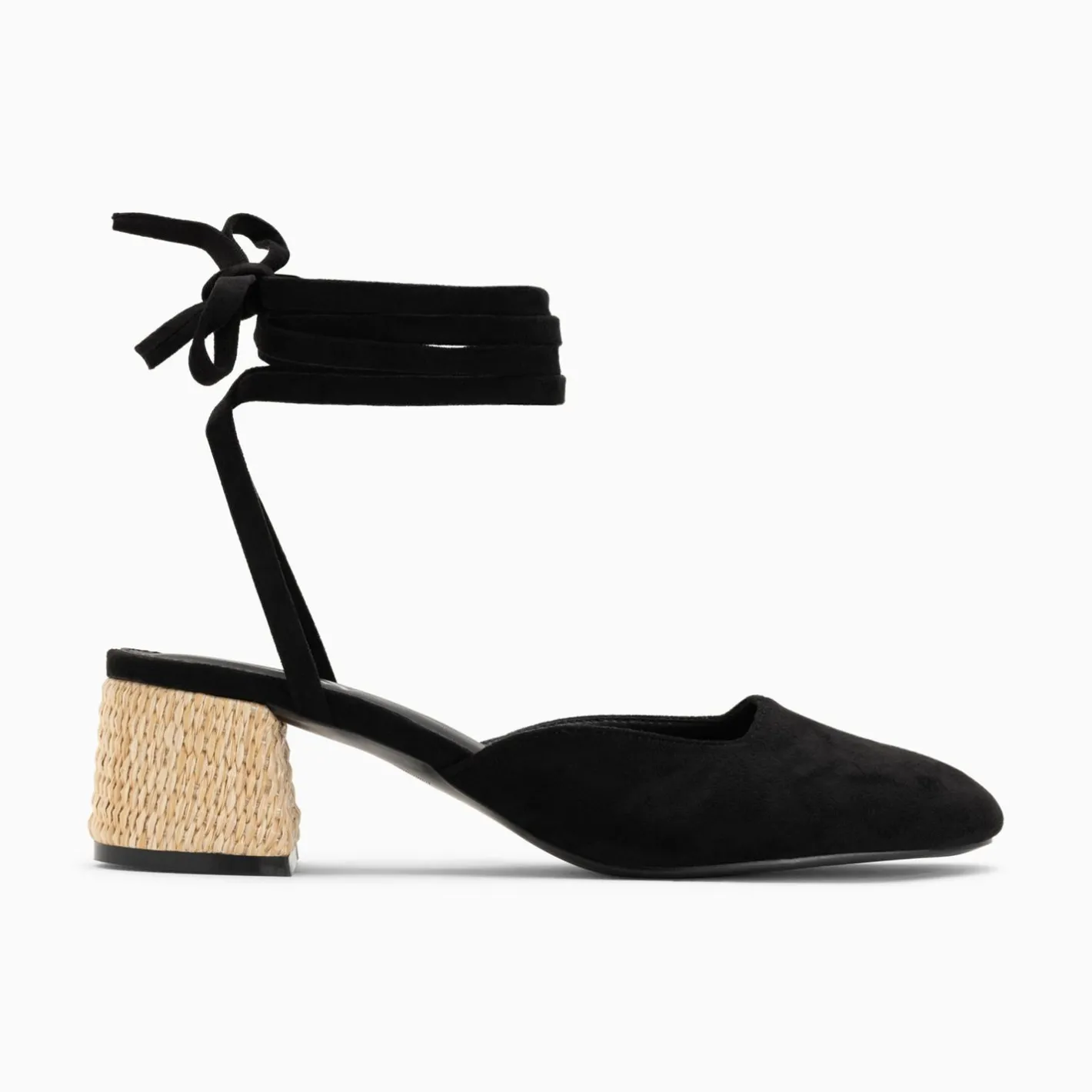 Vanessa Wu Sandales A Talon Inna Noires A Lacets Outlet