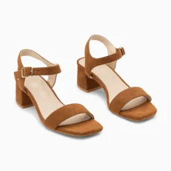 Vanessa Wu Sandales A Talon Laurie Camel New