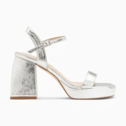 Vanessa Wu Sandales A Talon Martha Argent Outlet