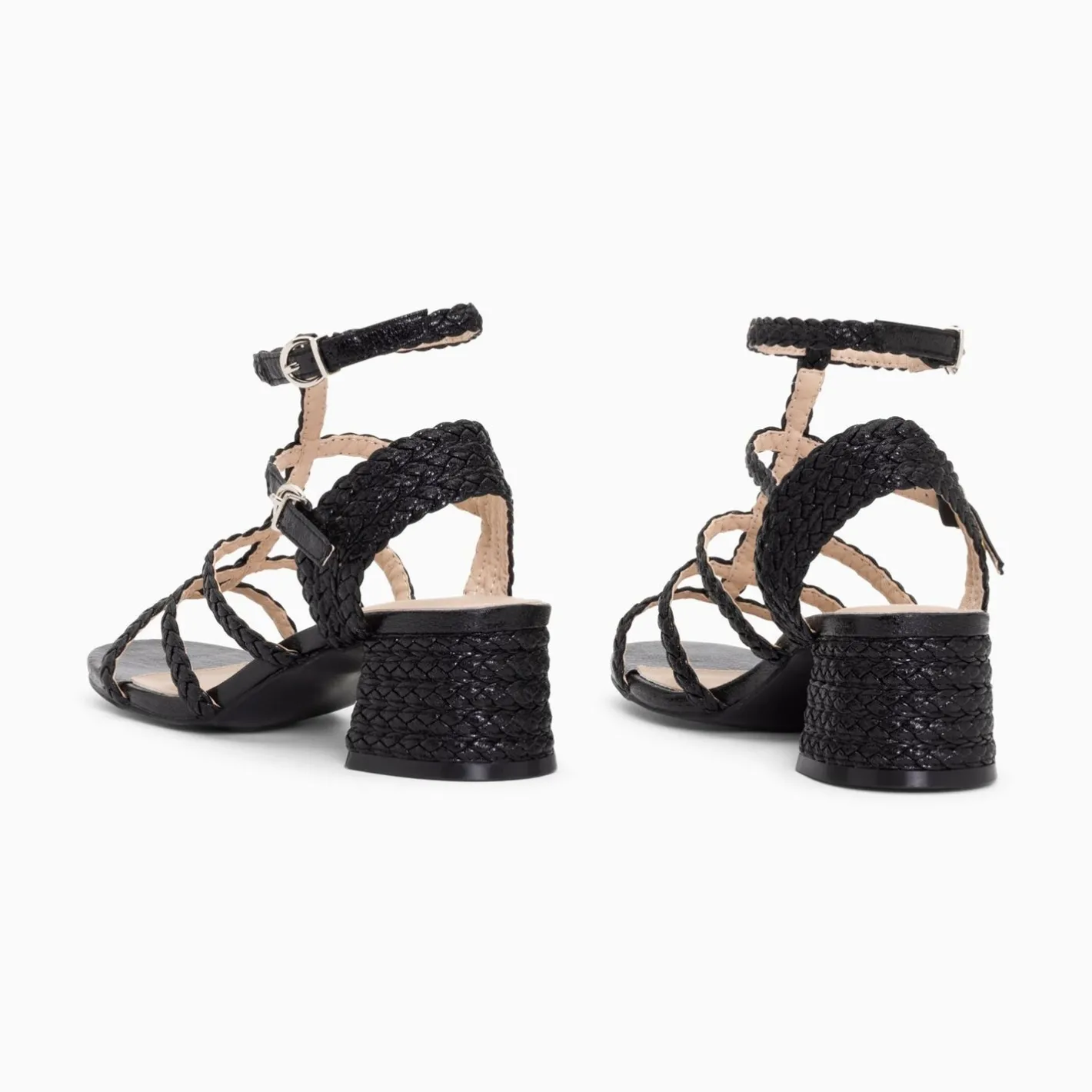 Vanessa Wu Sandales A Talon Tressees Claudia Noires Best