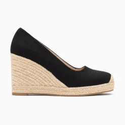 Vanessa Wu Sandales Compensees Louison Noires New