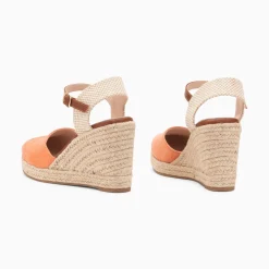 Vanessa Wu Sandales Compensees Mariana Corail