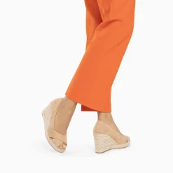 Vanessa Wu Sandales Compensees Peep-Toe Leonie Beiges Hot