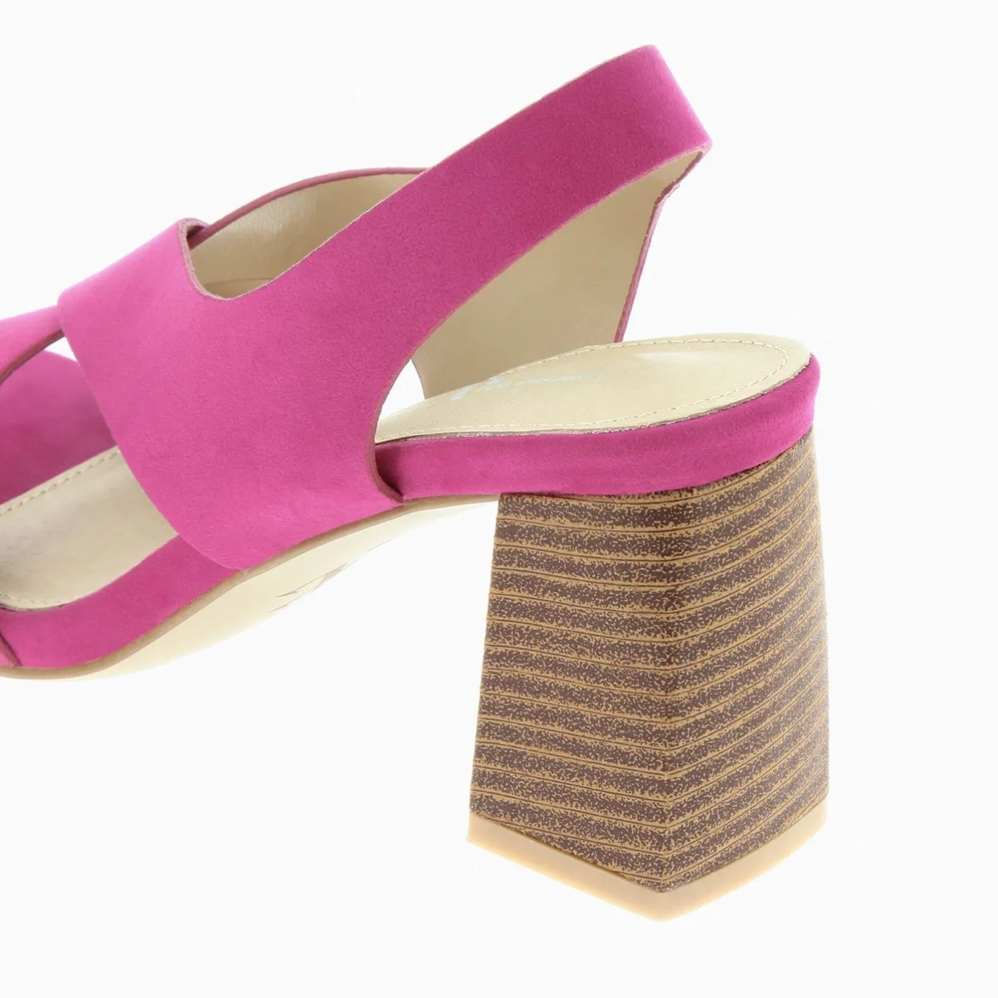Vanessa Wu Sandales Dakota Fuchsia A Brides Croisees Et Talon Haut Sale