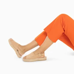 Vanessa Wu Sandales Marjolaine Beiges A Semelle Espadrille Sale