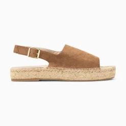 Vanessa Wu Sandales Marjolaine Noisette A Semelle Espadrille Online