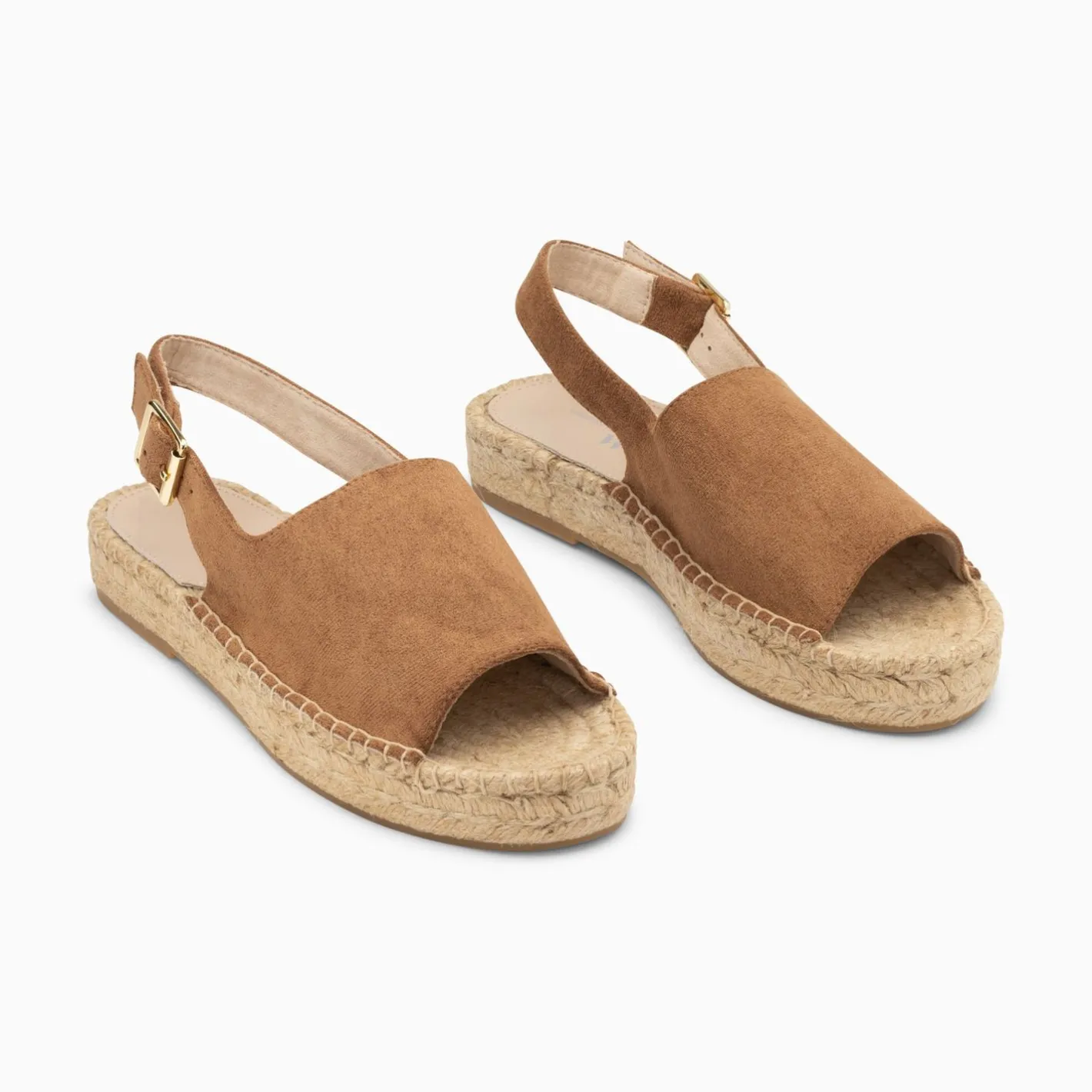 Vanessa Wu Sandales Marjolaine Noisette A Semelle Espadrille Online