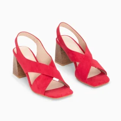 Vanessa Wu Sandales Maxinne Framboise A Brides Croisees Et Talon Haut Online