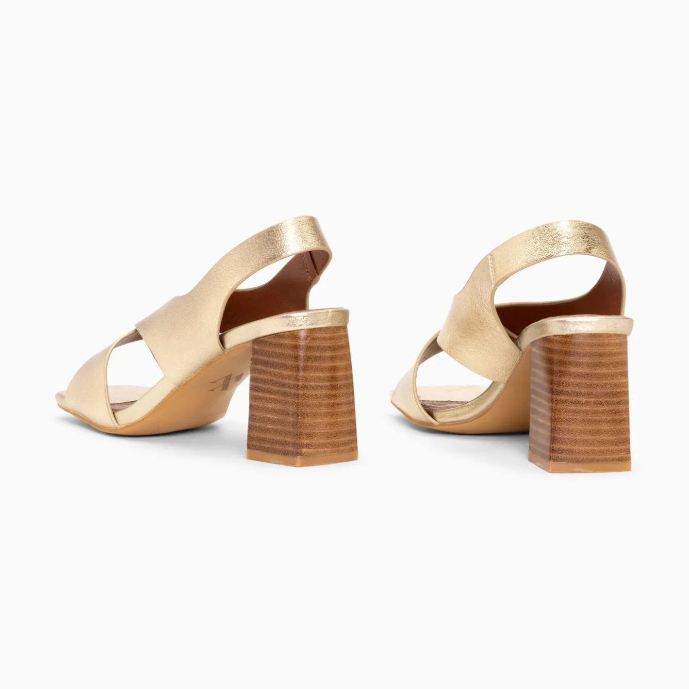 Vanessa Wu Sandales Maxinne Or A Brides Croisees Et Talon Haut New