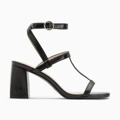 Vanessa Wu Sandales Nelly Noires A Brides Et Talon Haut Sale