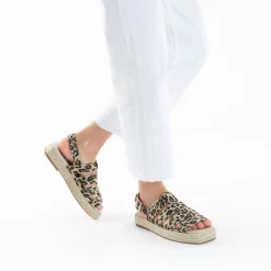 Vanessa Wu Sandales Plateformes Leila A Brides Leopard Sale