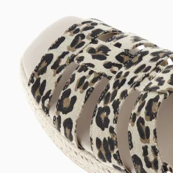 Vanessa Wu Sandales Plateformes Leila A Brides Leopard Sale