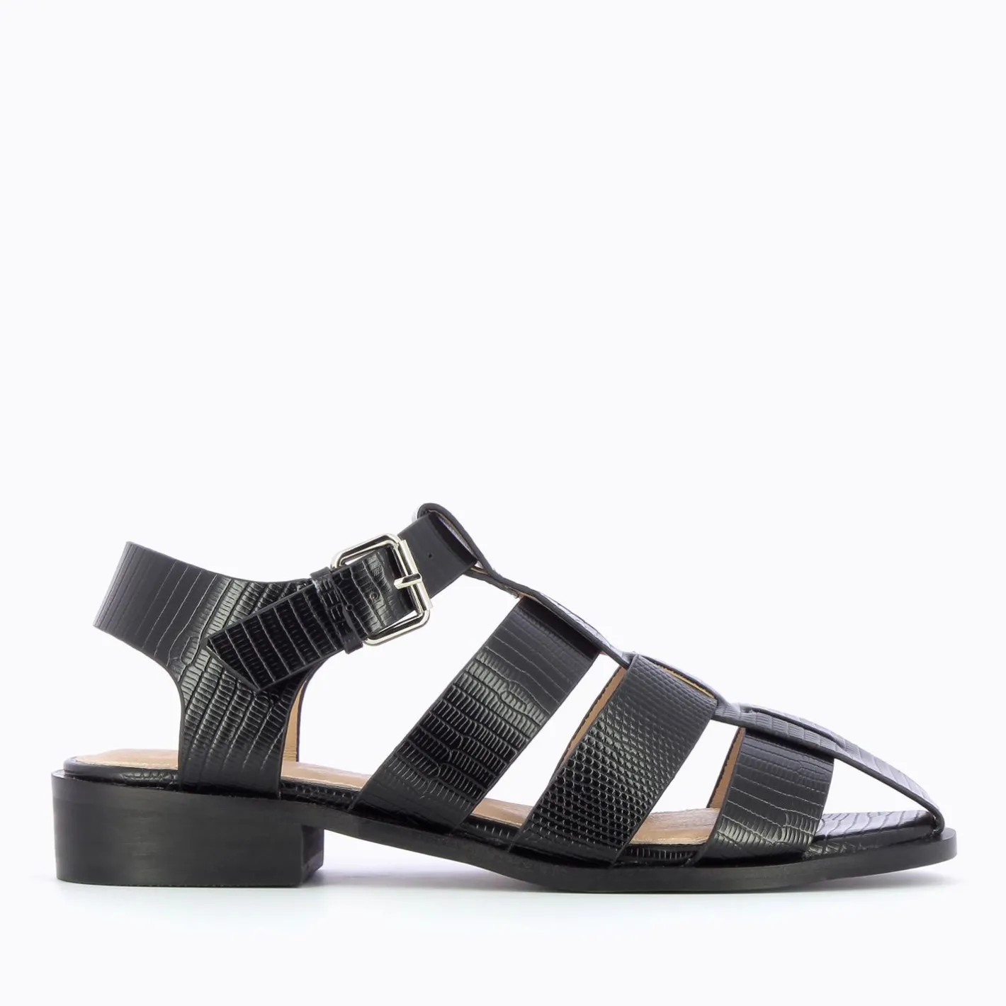 Vanessa Wu Sandales Plates Arielle Noires Style Pecheur Online