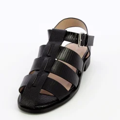 Vanessa Wu Sandales Plates Arielle Noires Style Pecheur Online