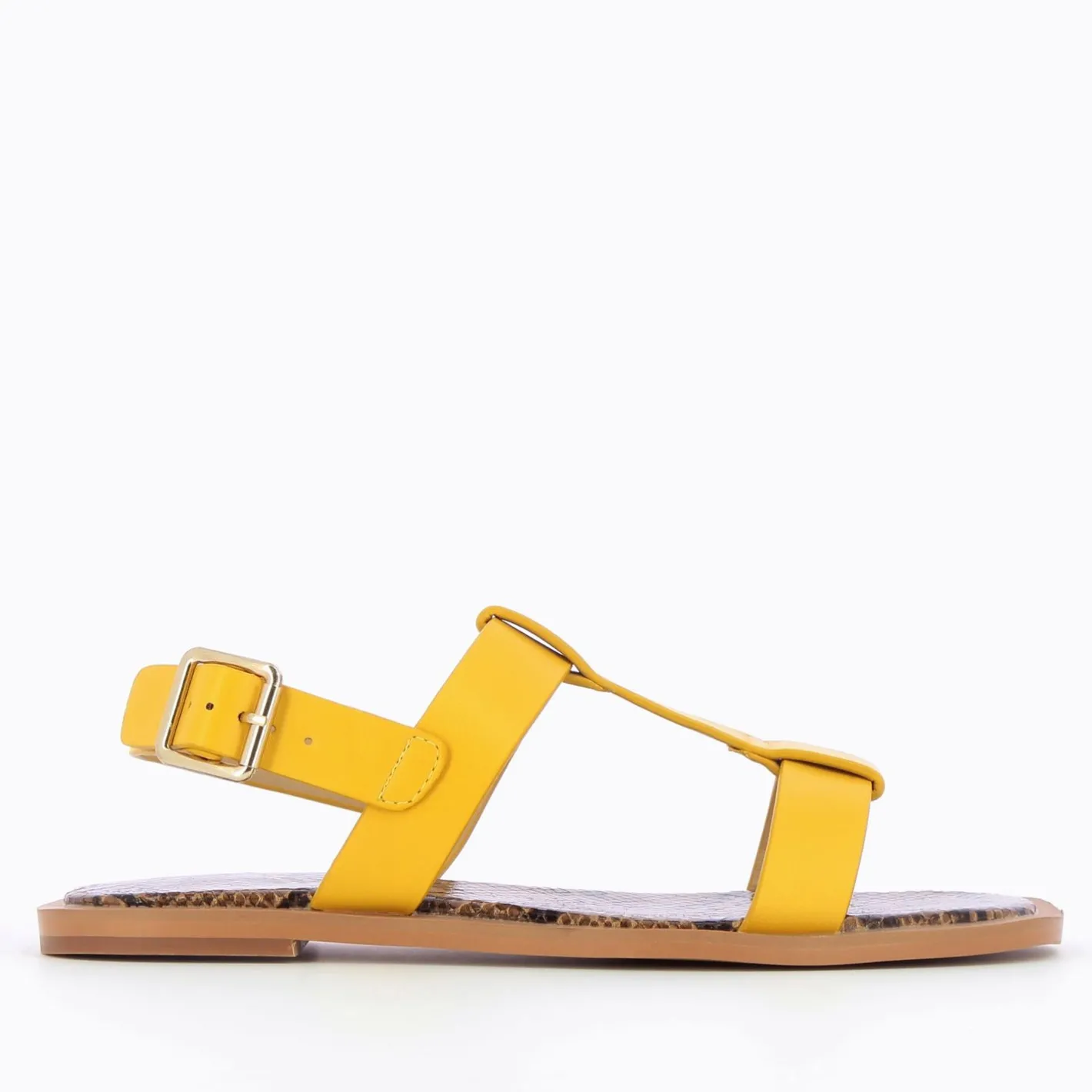 Vanessa Wu Sandales Plates Astrid Jaunes Outlet