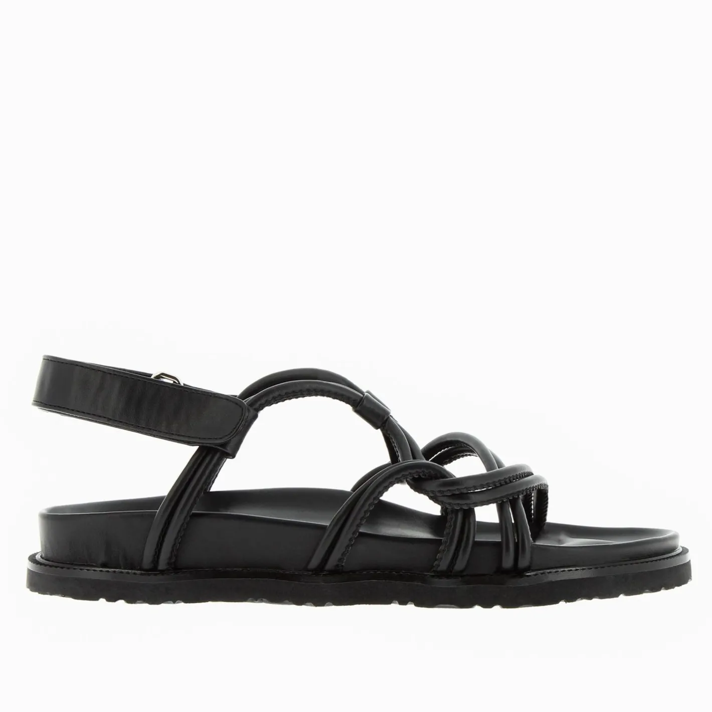 Vanessa Wu Sandales Trek Sybille Noires A Liens New