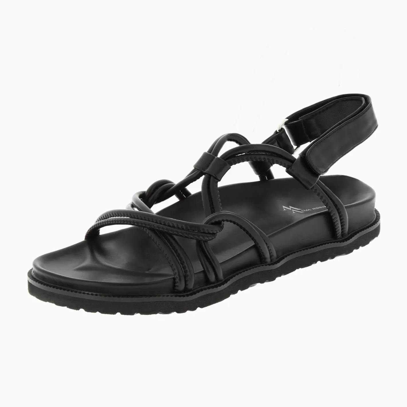 Vanessa Wu Sandales Trek Sybille Noires A Liens New