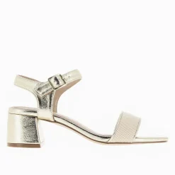 Vanessa Wu Sandales Veronica Or A Bride En Mesh Beige Clearance